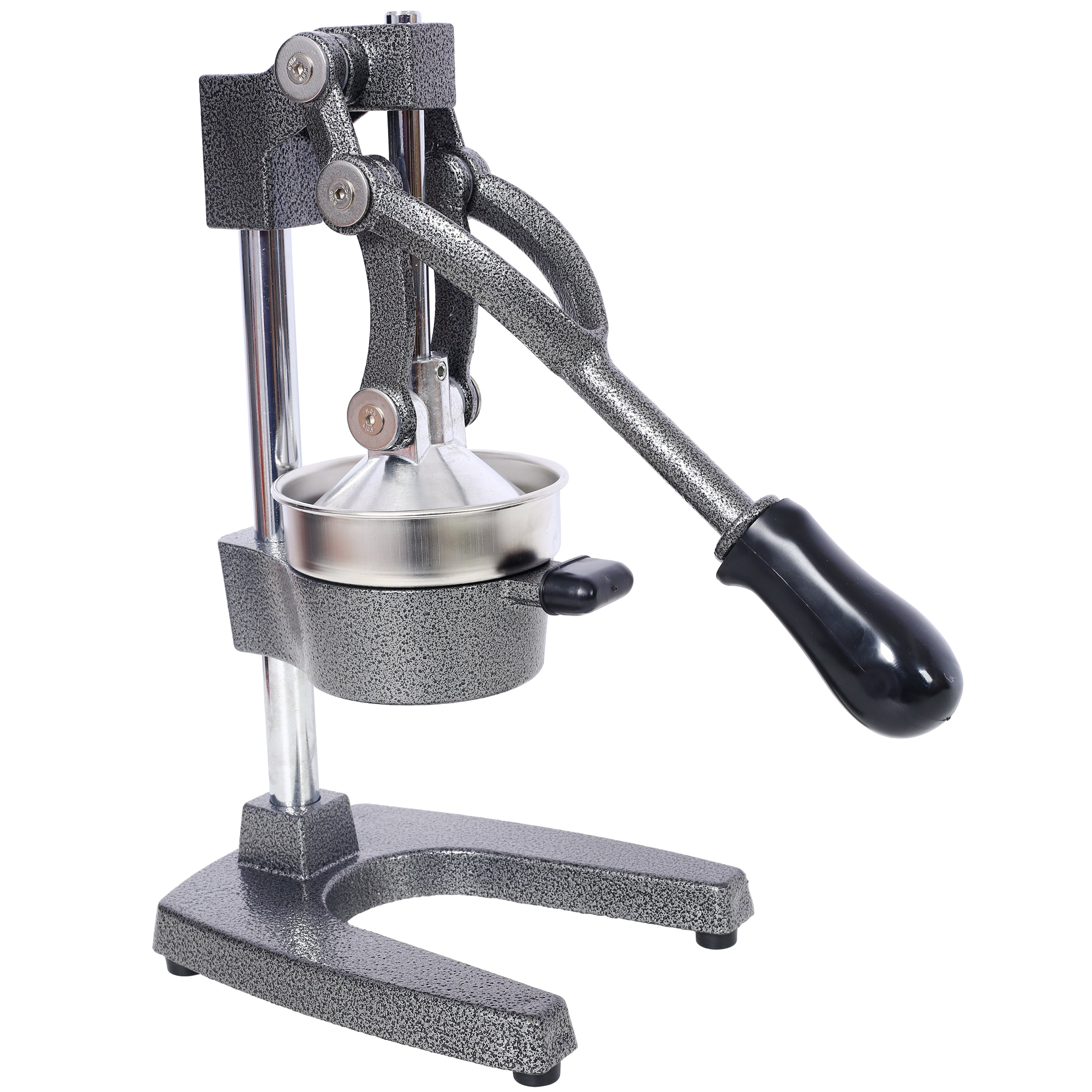 Cast Iron Citrus Juicer, Extra-Large Commercial Grade Manual Hand Press , Heavy Duty Countertop Squeezer for Fresh Orange Juice ,grey color