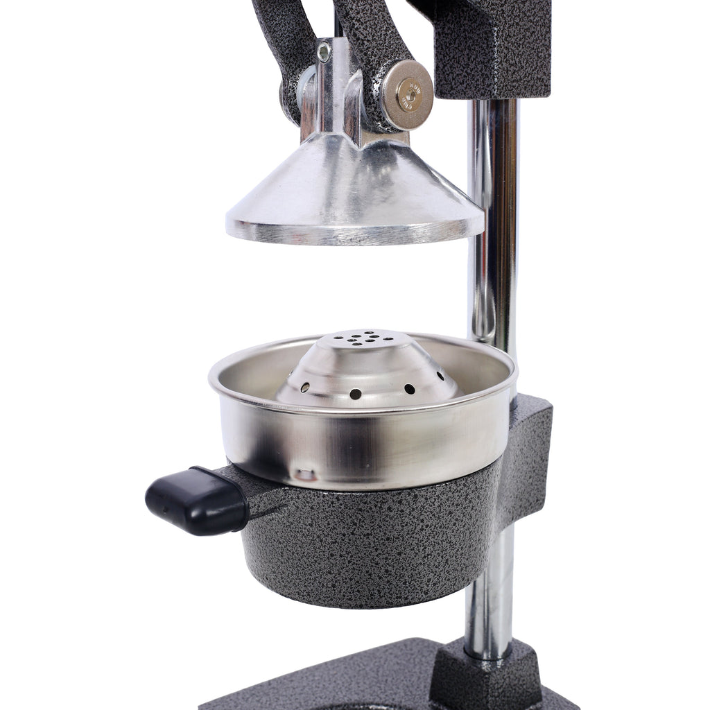 Cast Iron Citrus Juicer, Extra-Large Commercial Grade Manual Hand Press , Heavy Duty Countertop Squeezer for Fresh Orange Juice ,grey color
