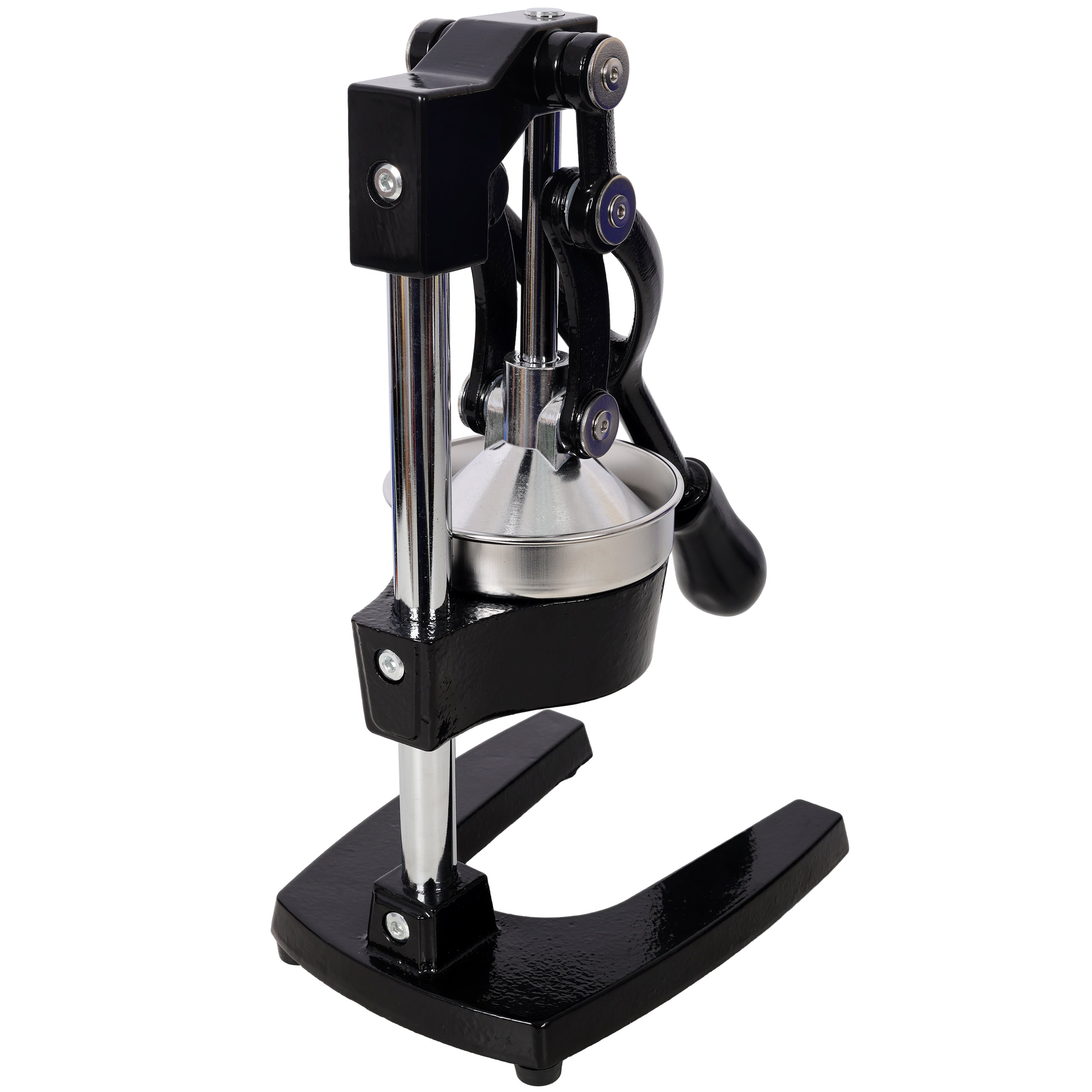 Cast Iron Citrus Juicer , Extra-Large Commercial Grade Manual Hand Press , Heavy Duty Countertop Squeezer for Fresh Orange Juice ,Black Color