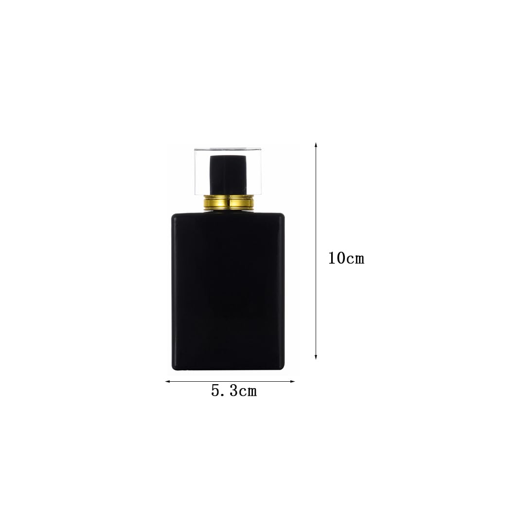 YORROR 2 Pcs 50ml Clear Glass Perfume Atomizer Spray Bottles Refillable