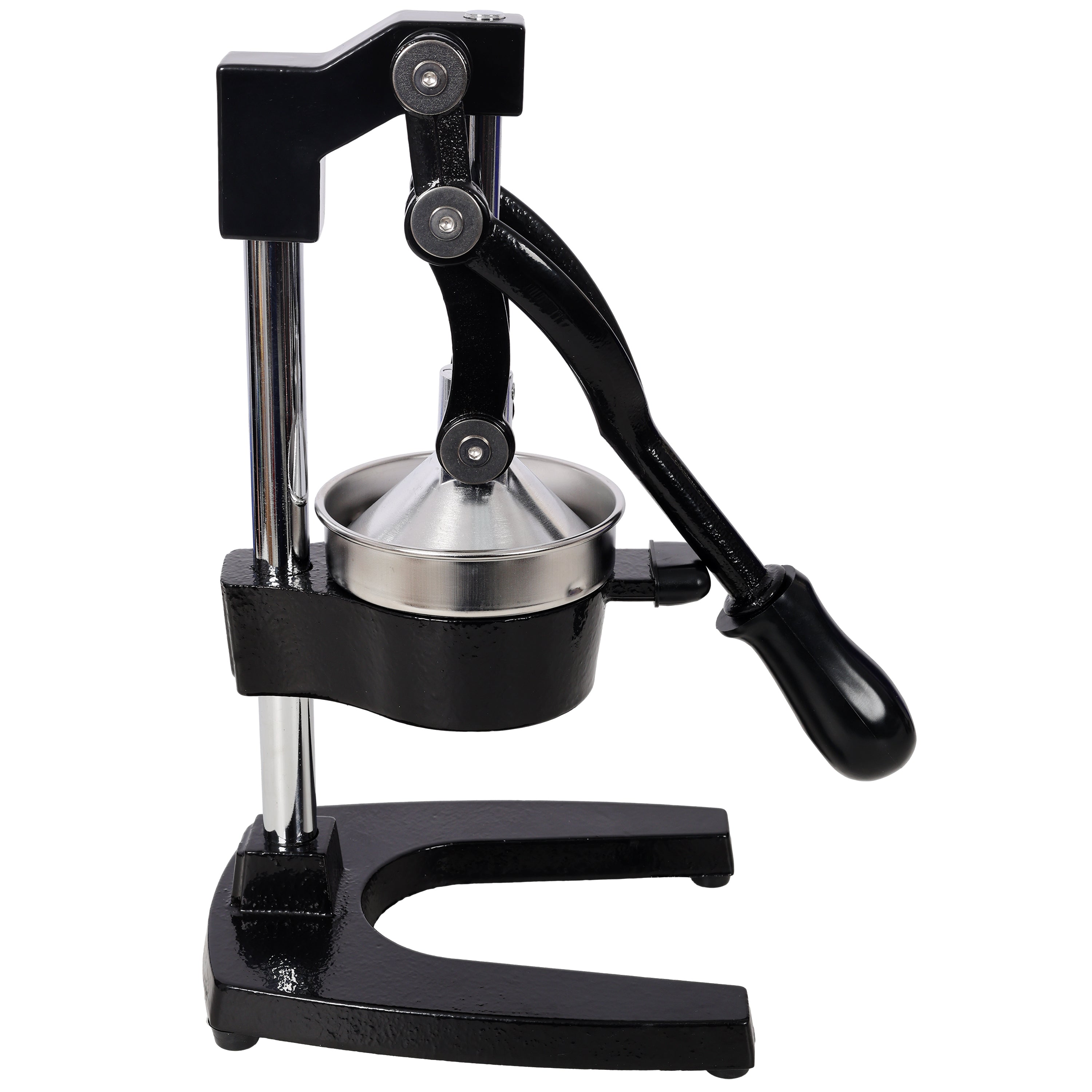 Cast Iron Citrus Juicer , Extra-Large Commercial Grade Manual Hand Press , Heavy Duty Countertop Squeezer for Fresh Orange Juice,Black Color