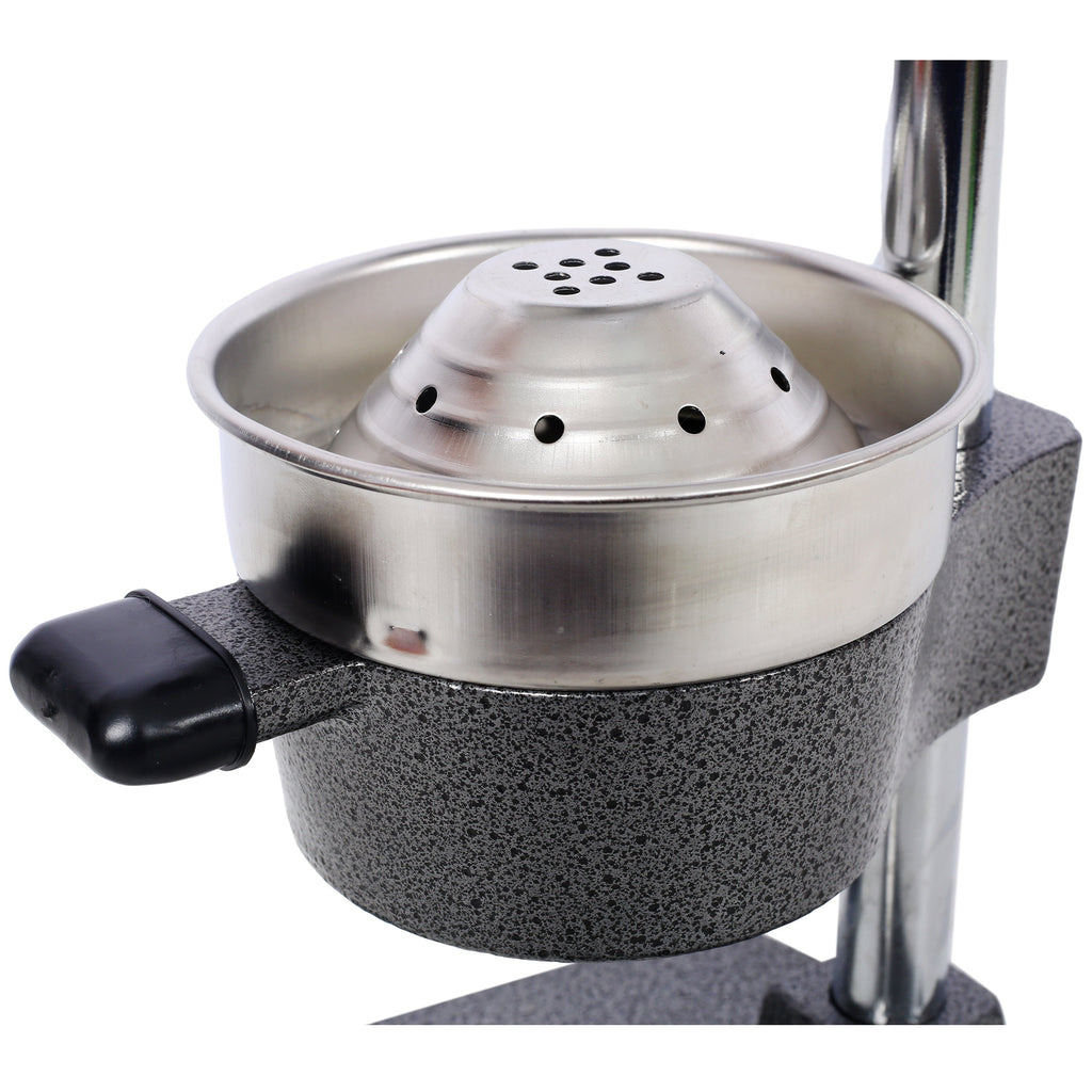 Cast Iron Citrus Juicer, Extra-Large Commercial Grade Manual Hand Press , Heavy Duty Countertop Squeezer for Fresh Orange Juice ,grey color