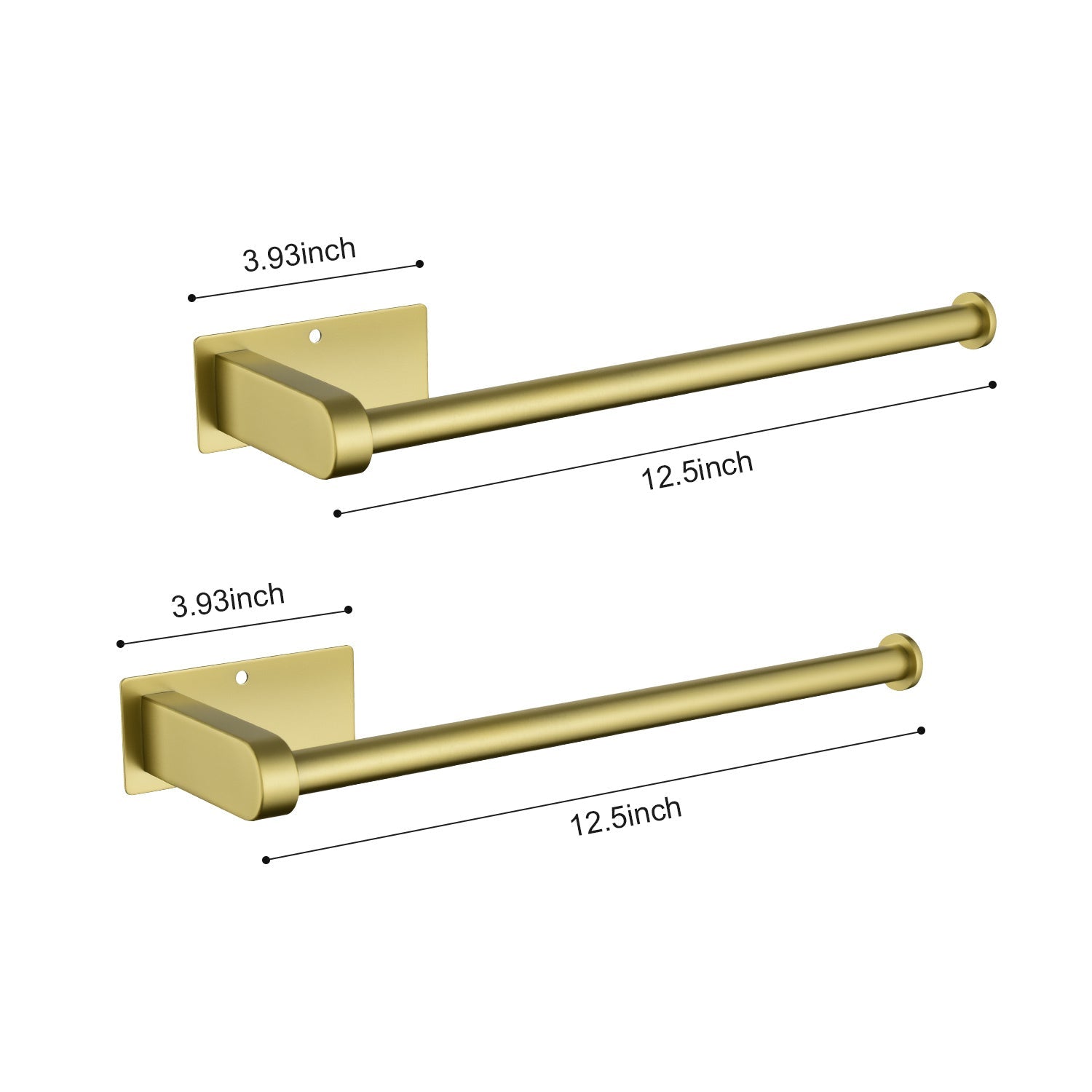 2 Pack Paper Towel Holder Wall Mount, Self-Adhesive or Drilled Paper Towel Holder Under Cabinet. Suitable for kitchen, bathroom, pantry
