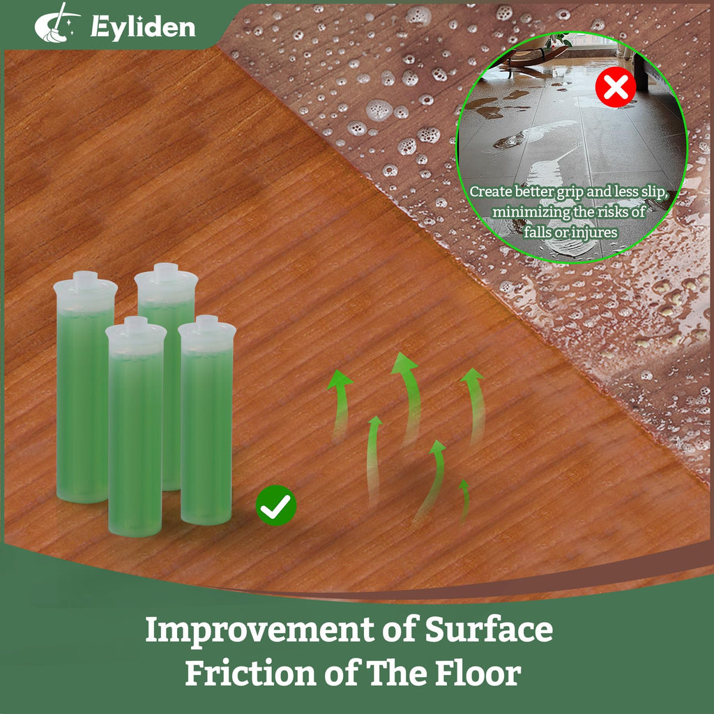 Eyliden Spray Mop Green+Grey with 40ml Bio-Enzyme Cleaner, 2 Microfiber Pads