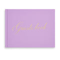 &And Per Se Purple Wedding Guest Book Hardcover Memory Keepsake Album