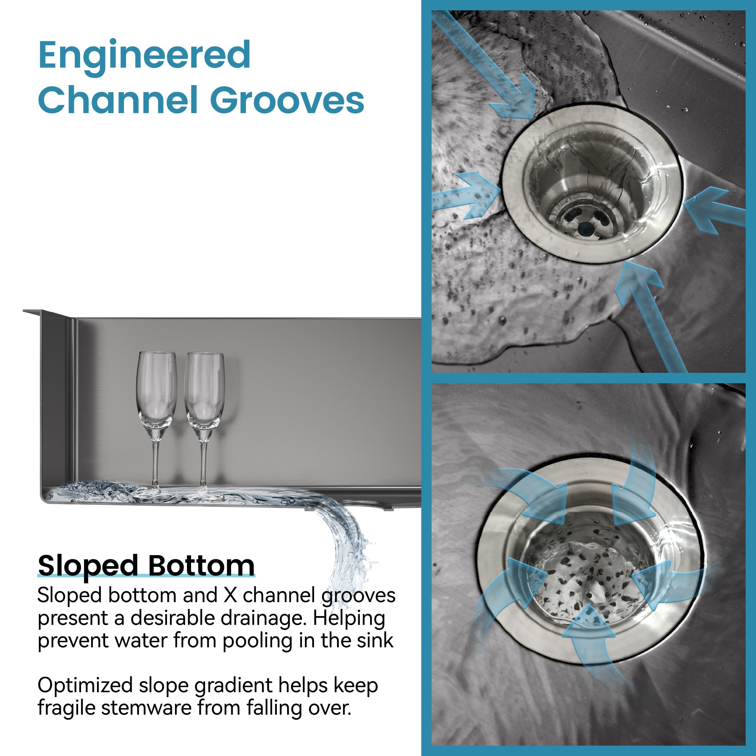 Kitchen Sink 33'x19' Multifunctional undermount Flying Rain Waterfall S304 Stainless Steel Handmade Modern Single Bowl Kitchen Sink Black
