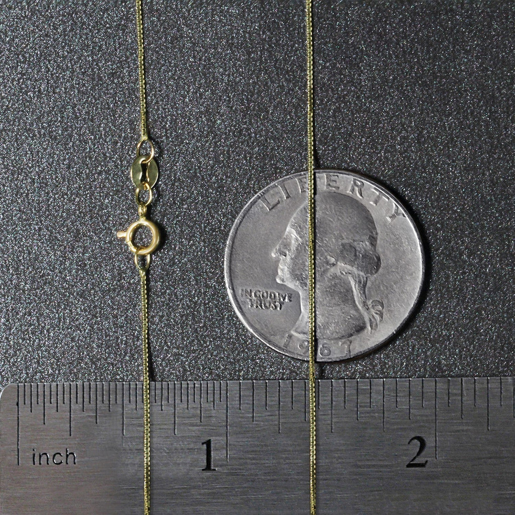 14k Yellow Gold Classic Box Chain (0.60 mm)