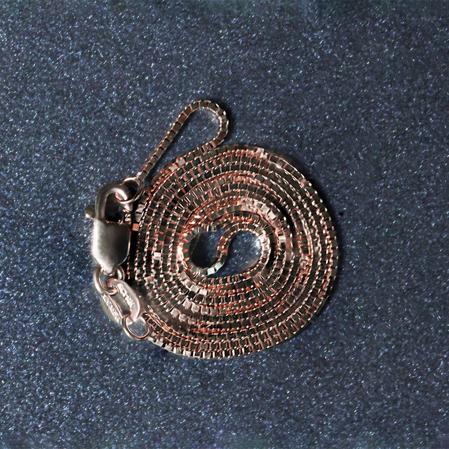 14k Rose Gold Classic Box Chain (0.73 mm)