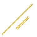 14k Yellow Gold Solid Curb Bracelet (4.70 mm)