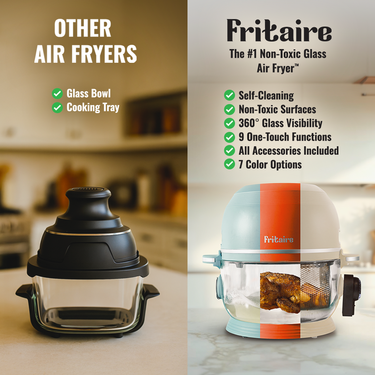 Self-Cleaning Air Fryer™ & Non-Toxic Air Fryer™ - Mauve Rose
