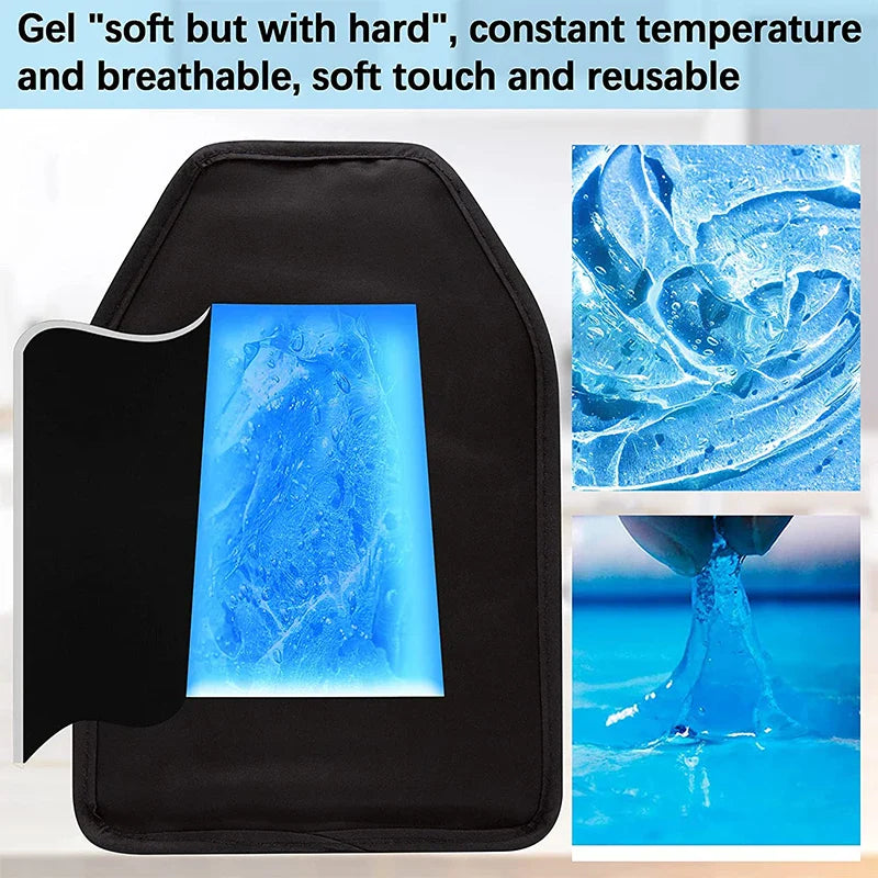 Gel Wine Cooler Sleeve Insulated Bottle Chiller for Wine, Champagne & Beer, Portable Picnic and Bar Ice Pack Sleeve