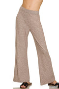 Zenana Soft Elastic Waisted Flare Pants