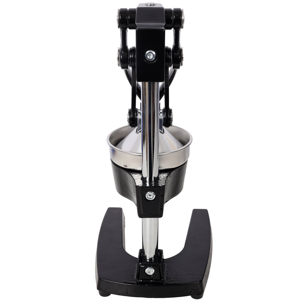 Cast Iron Citrus Juicer , Extra-Large Commercial Grade Manual Hand Press , Heavy Duty Countertop Squeezer for Fresh Orange Juice,Black Color