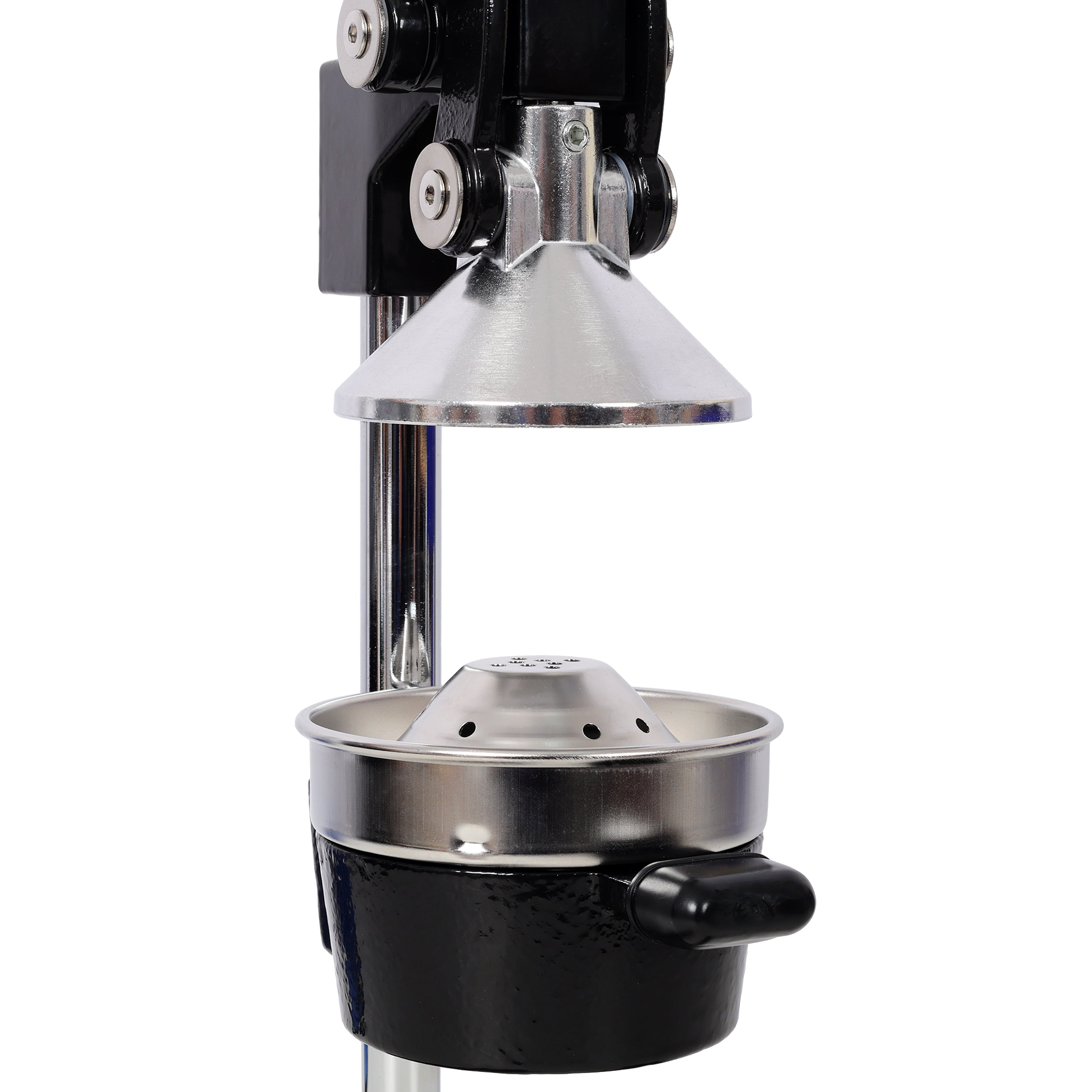 Cast Iron Citrus Juicer , Extra-Large Commercial Grade Manual Hand Press , Heavy Duty Countertop Squeezer for Fresh Orange Juice,Black Color