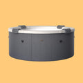MSpa Denver Frame Series Six-Person Inflatable Round Hot Tub With Hydro Massage [F-DE066W] (SAK87043)