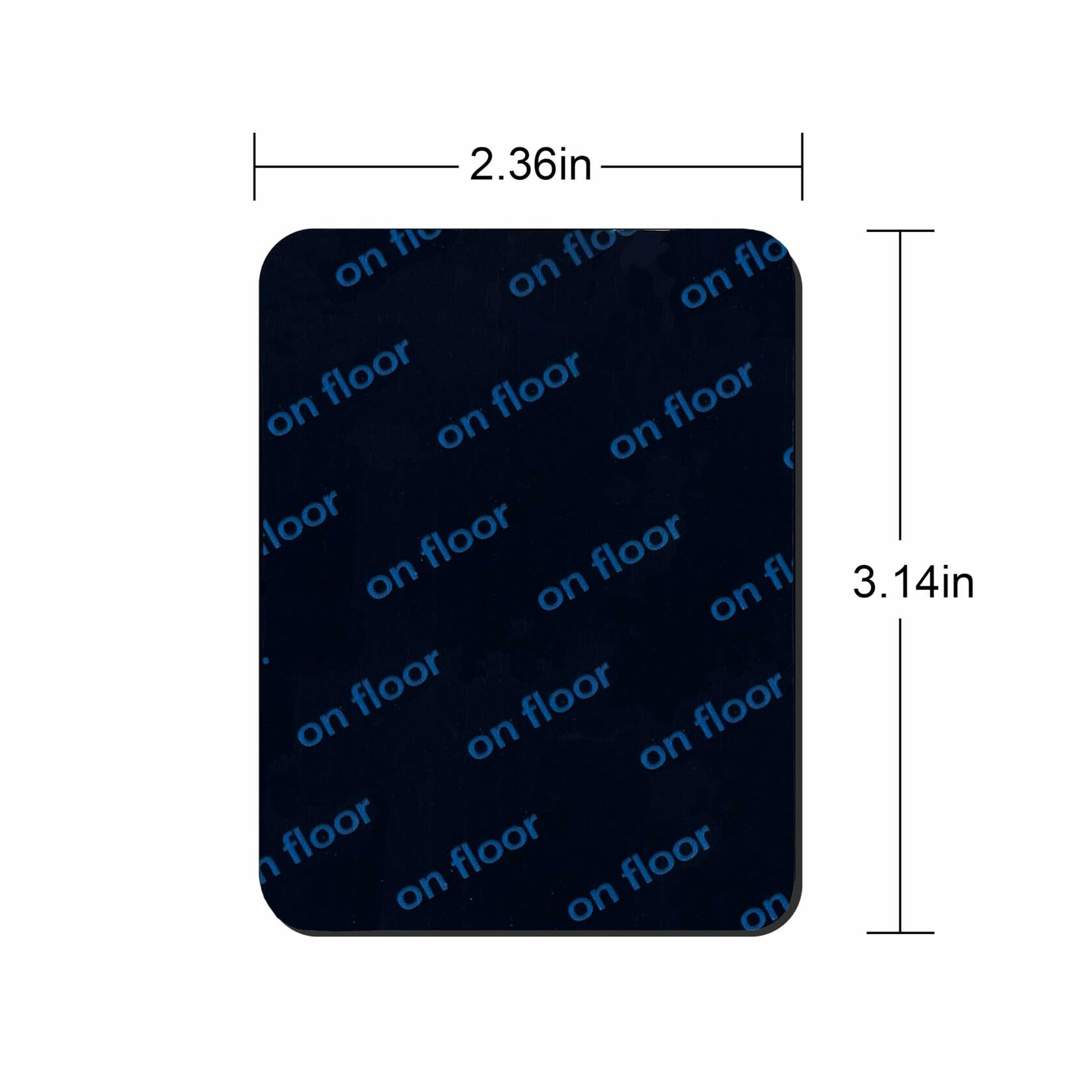 Rug Pad Grippers Double Sided Washable Rug Tape Adhesive Corners Black 4pc