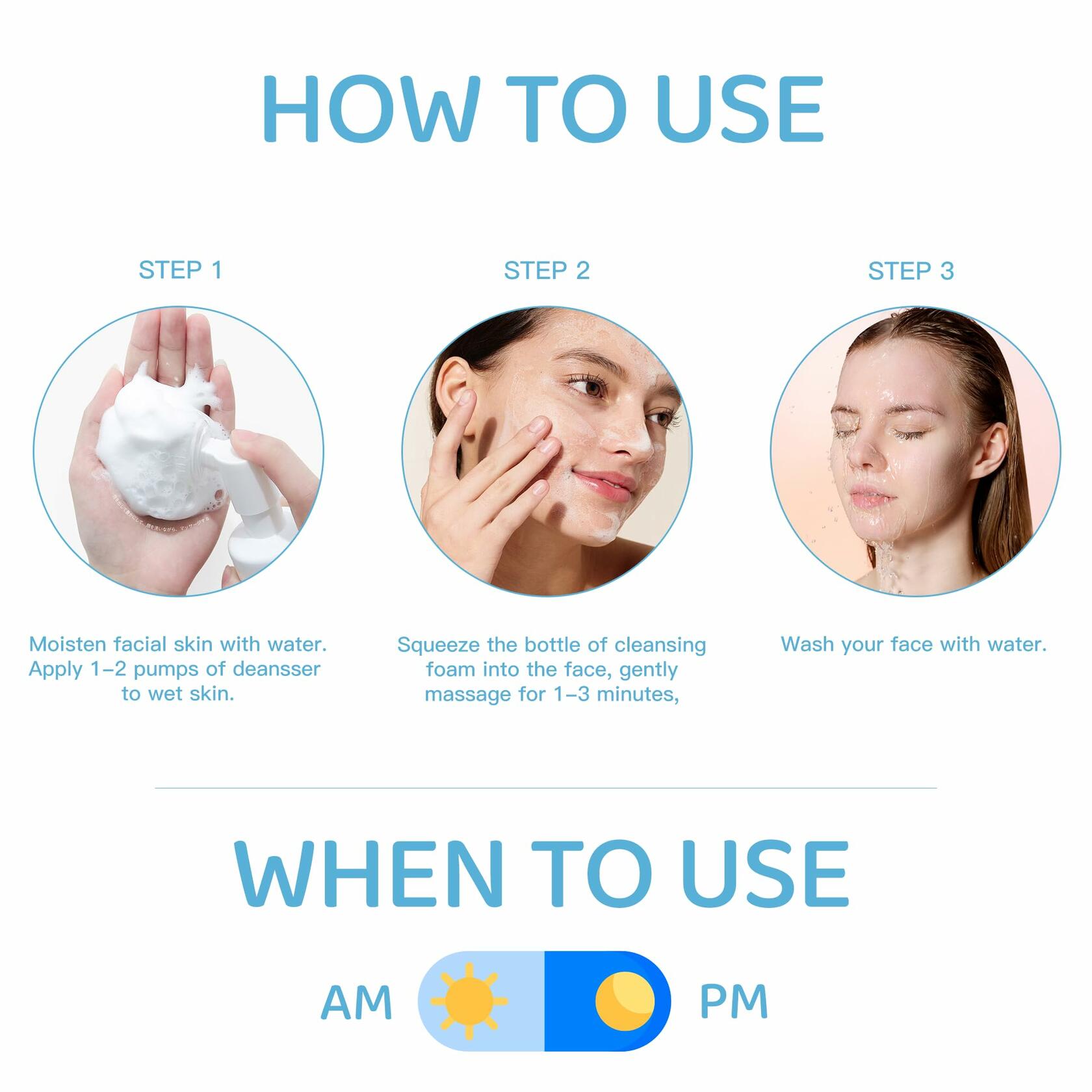 ANN DIARY Amino Acid Cleansing Mousse Hydrating Gentle Cleanser 150ML
