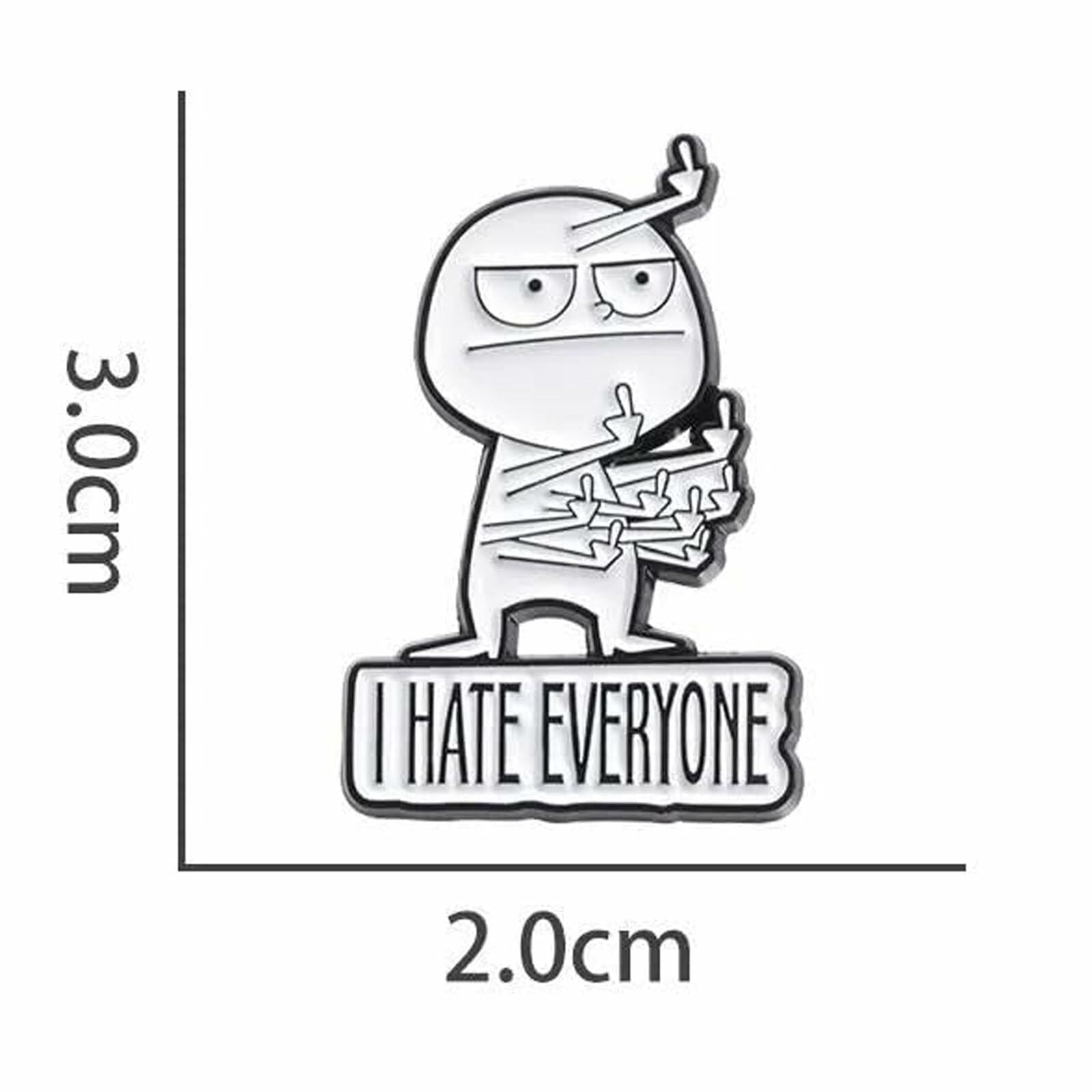 XMTYQ Funny Sarcastic Enamel Pins Set 5pcs Humor Brooch Collection