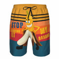 Fzryhaika Men's Quick Dry Cartoon Swim Trunks A-3 Size Medium