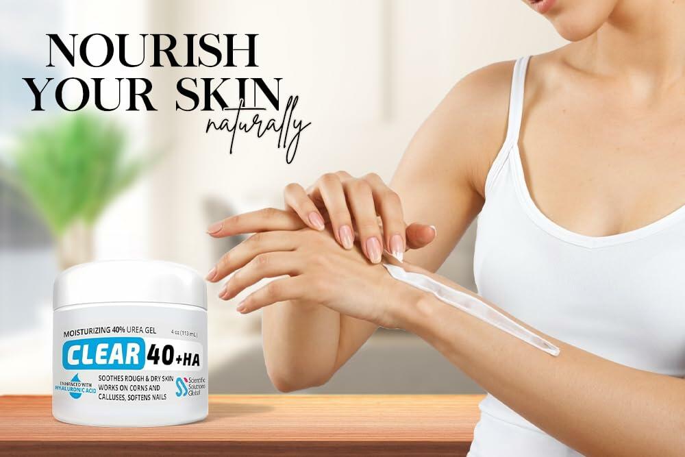 Scientific Solutions Global Urea 40% + 1% Hyaluronic Acid Cream 4oz Clear