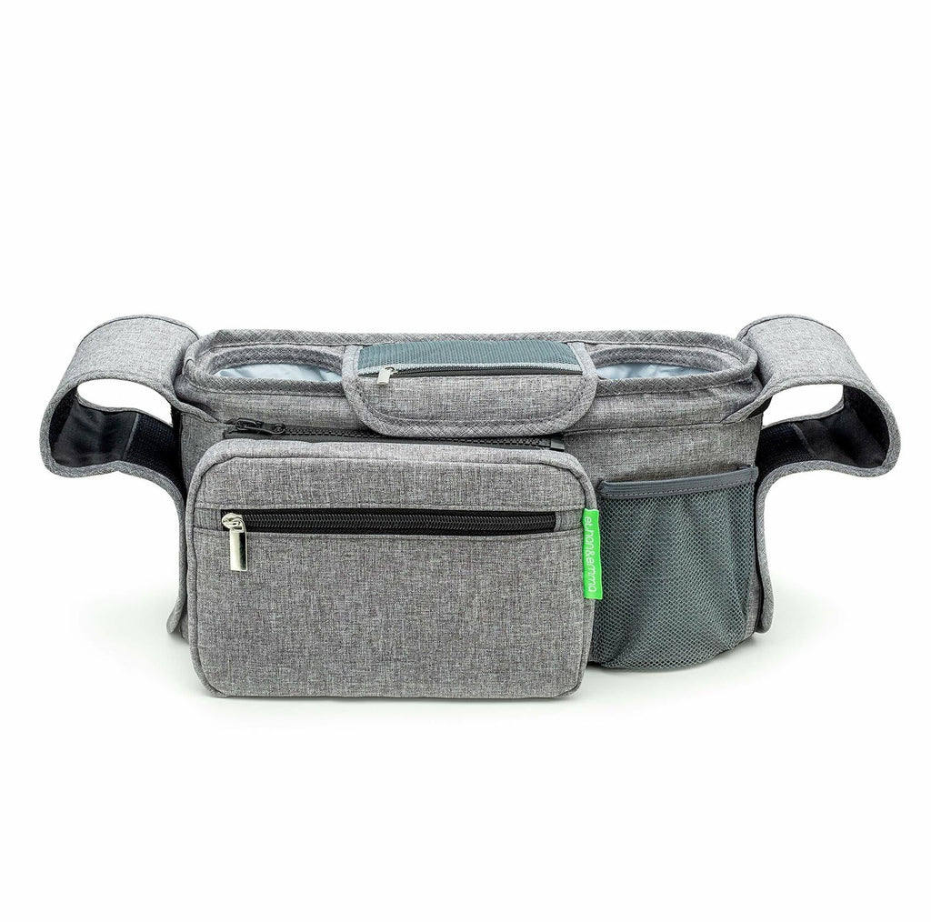 Ethan & Emma Universal Stroller Organizer Insulated Cup Holders Diaper Storage
