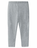 CETKIT Toddler Girls Leggings Stretchy Ankle Pants Heather Grey 3T