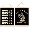 TAEDIN Western Wall Art Poster Hanger Frame Set of 2 Black 12x16