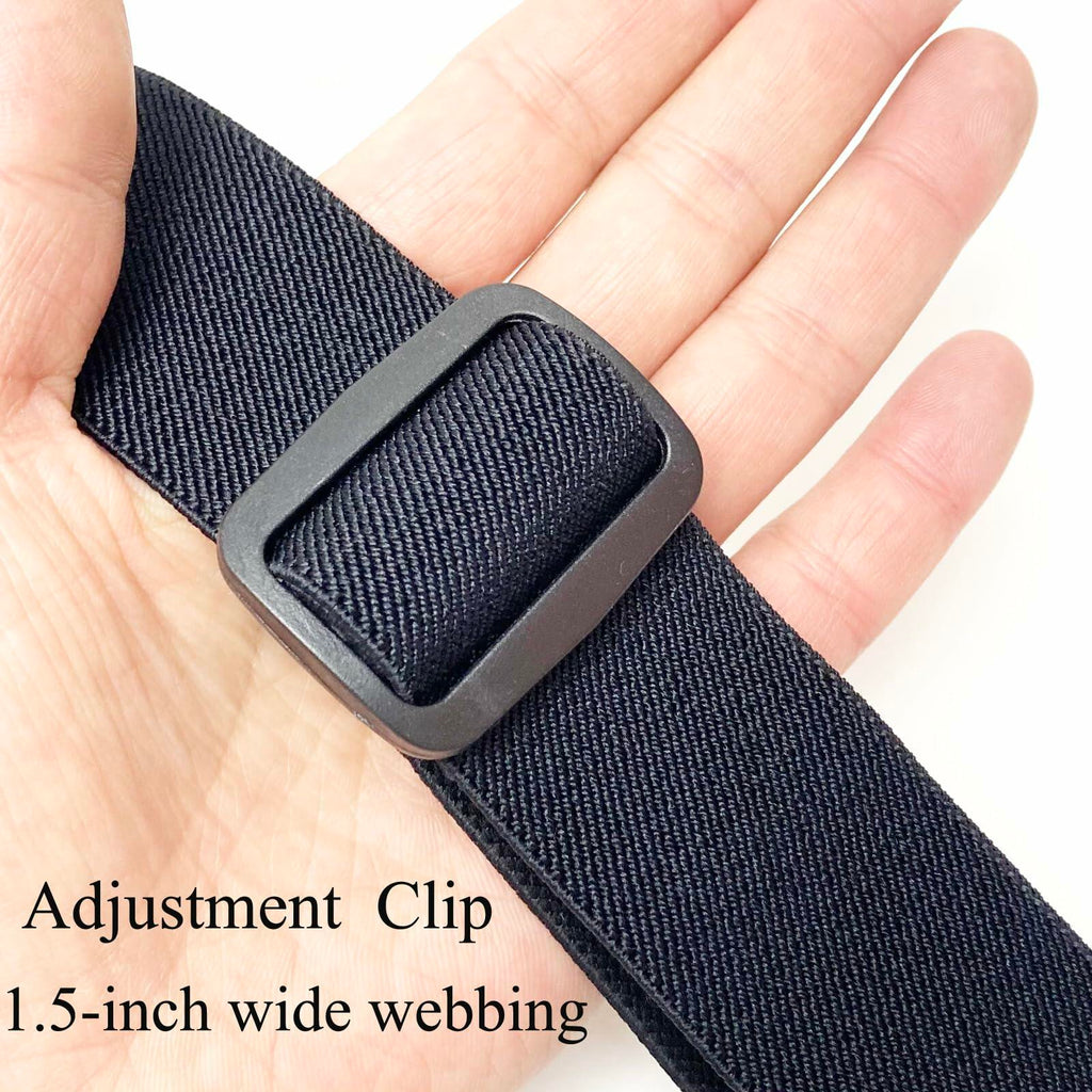 PDRMZRT Y Back Invisible Suspenders Men Big Tall Clips Black Size One Size