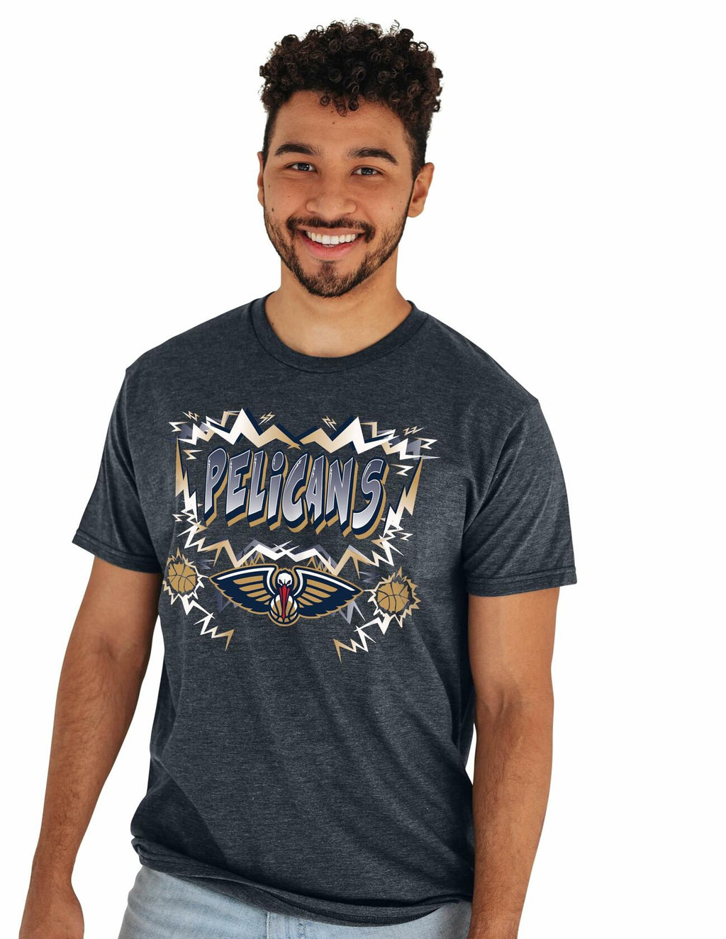 New Orleans Pelicans NBA Officially Licensed Heathered Team Color T-Shirt XXL